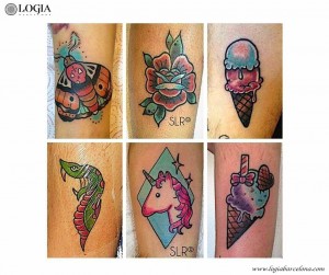tatuaje-brazo-animales-helado-rosa-color-logia-barcelona-larosa  